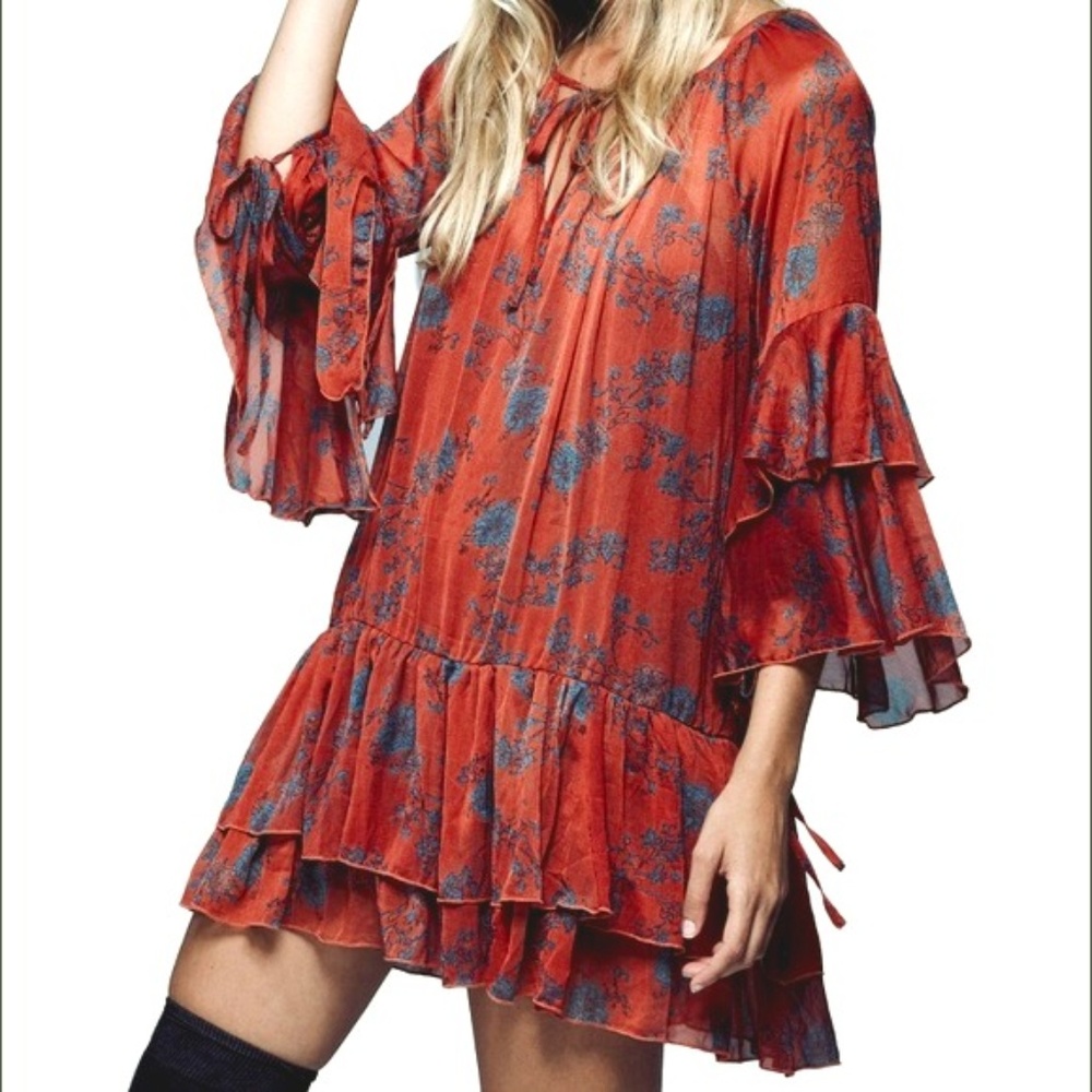 Free People Sunsetter Floral Dress